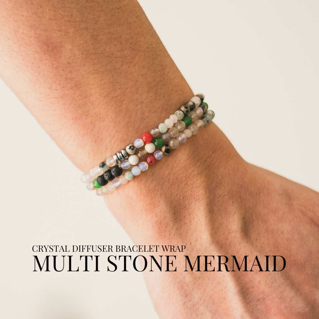 Light Mermaid Diffuser Wrap Bracelet