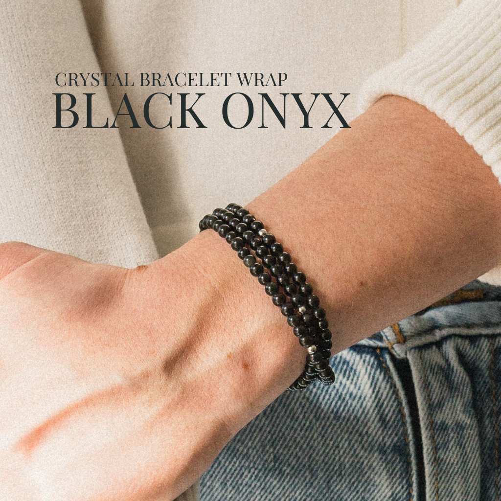 Onyx Gemstone Wrap Bracelet