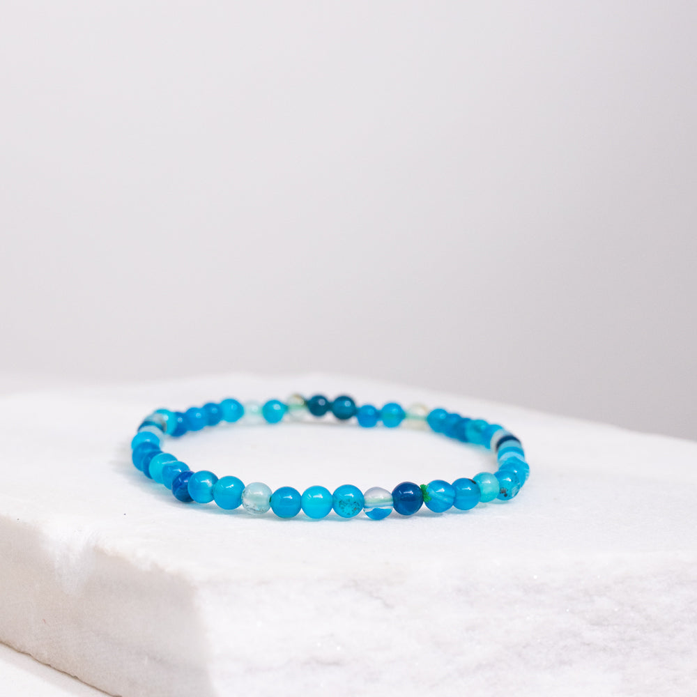 Blue Lace Agate Gemstone Bracelet