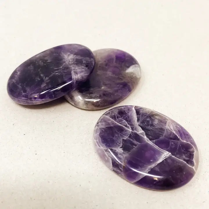 Natural Amethyst Worry Stones