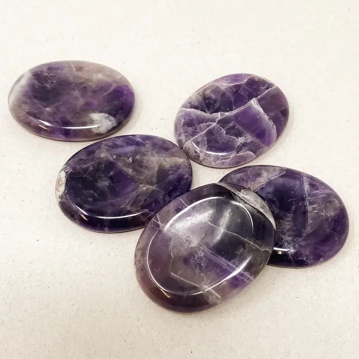 Natural Amethyst Worry Stones