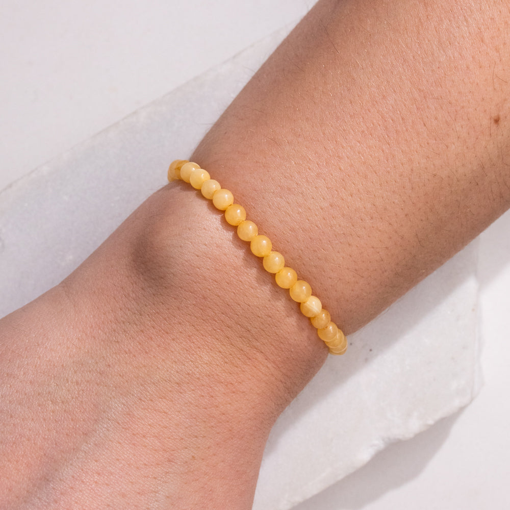 Orange Calcite Gemstone Bracelet