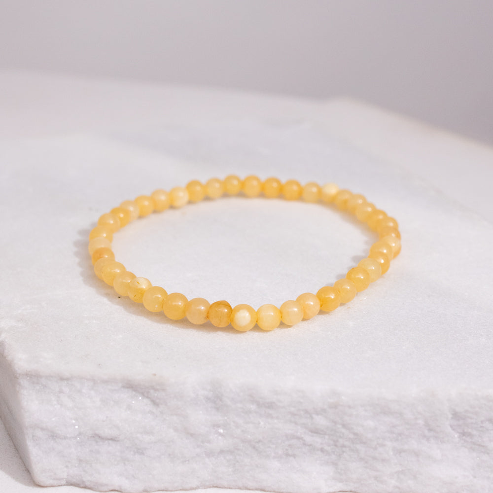 Orange Calcite Gemstone Bracelet