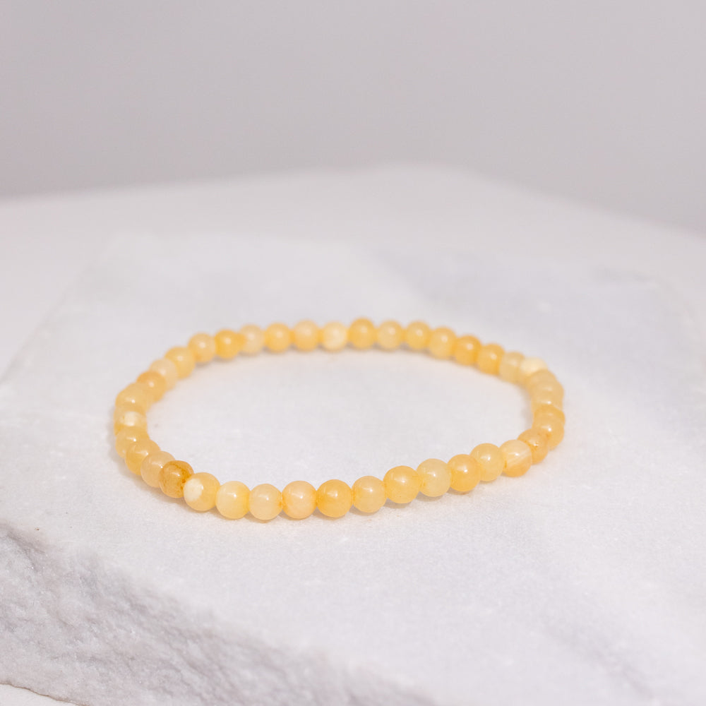 Orange Calcite Gemstone Bracelet