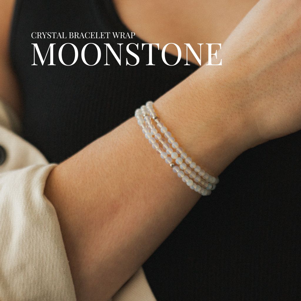 Moonstone Gemstone Wrap Bracelet